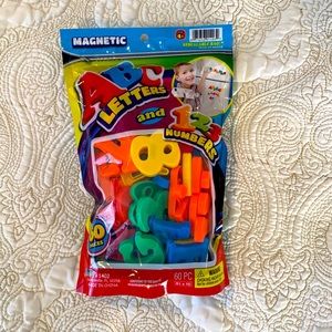 Magnetic letters and numbers- brand new